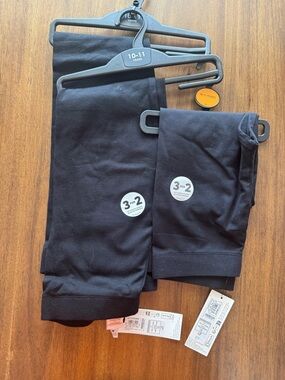 Black Girls' Leggings 3-Pack - Solid Black